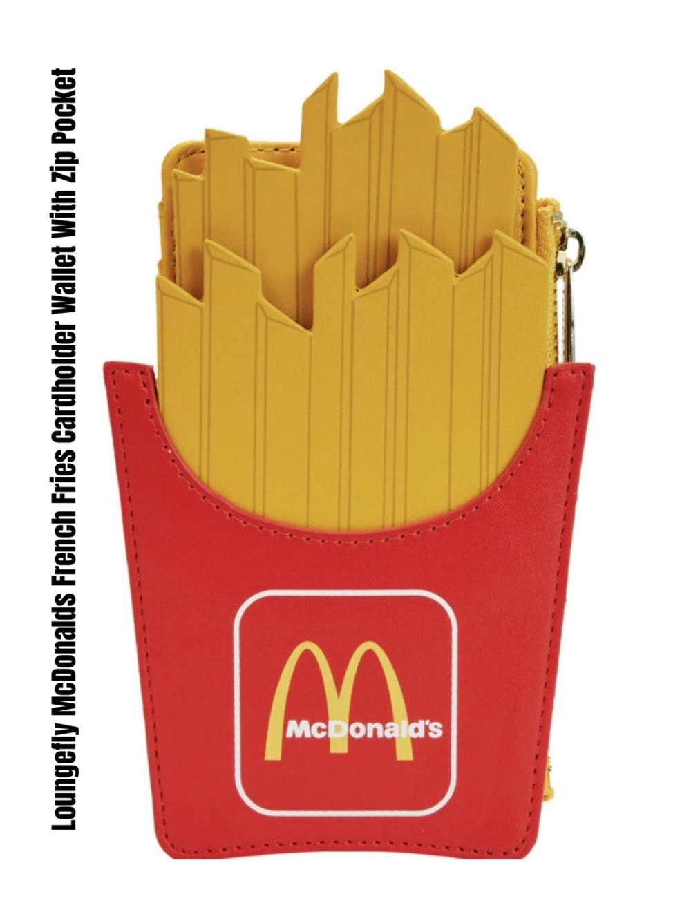 Loungefly McDonalds French Fries Cardholder Wallet With Zip Pocket